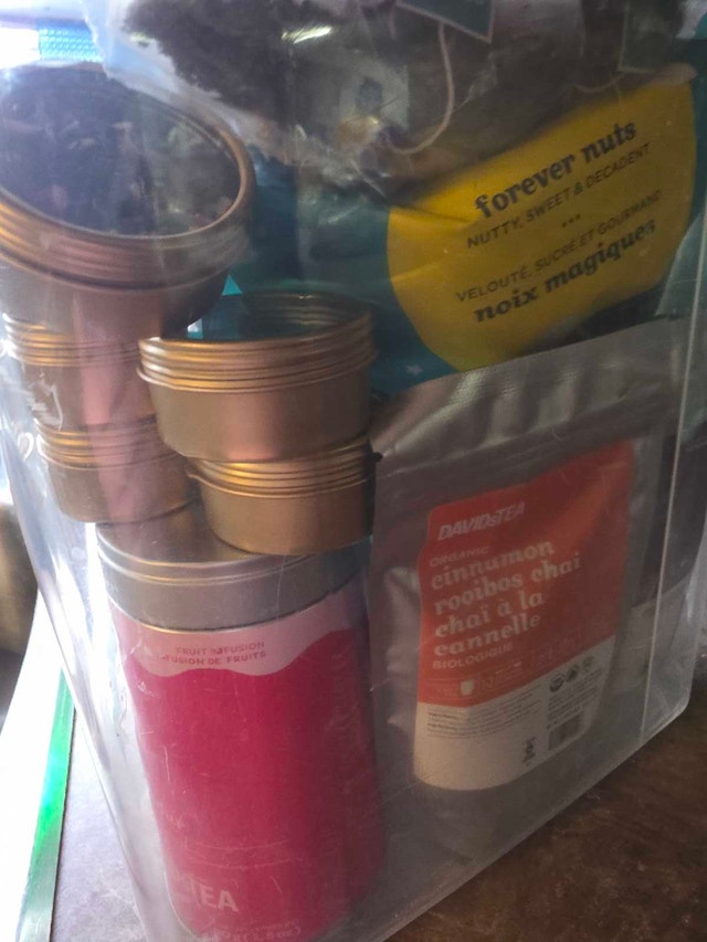 Lot of David's Tea products