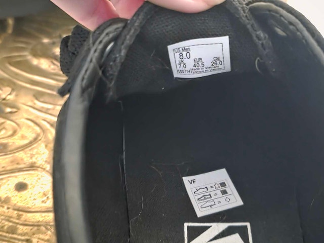 Vans black on black shoe - photo 2