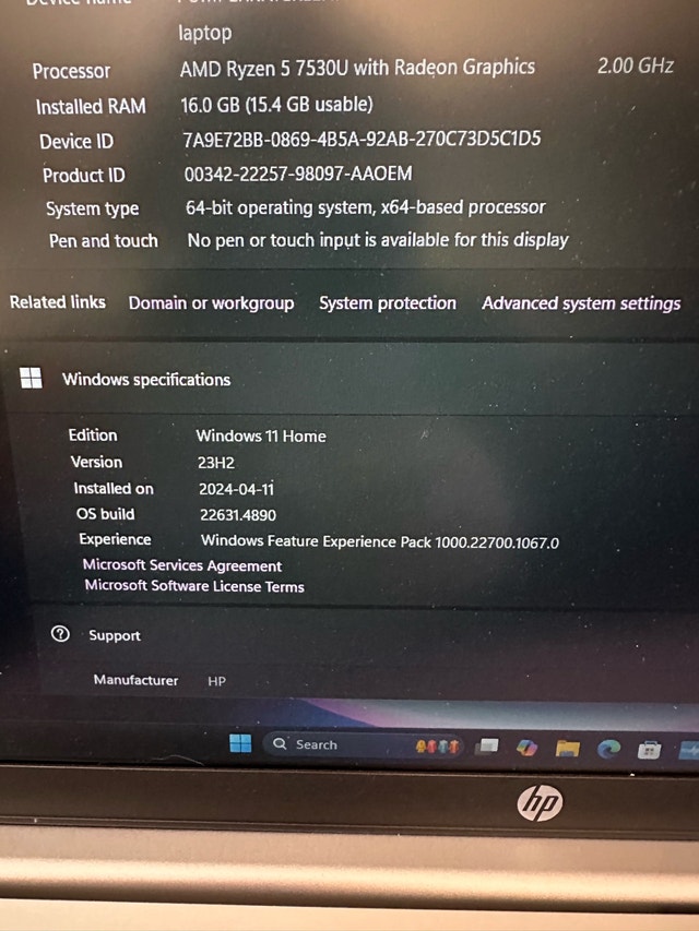 HP 17.3" Laptop - AMD Ryzen 5 7530U - 1TB SSD - photo 3