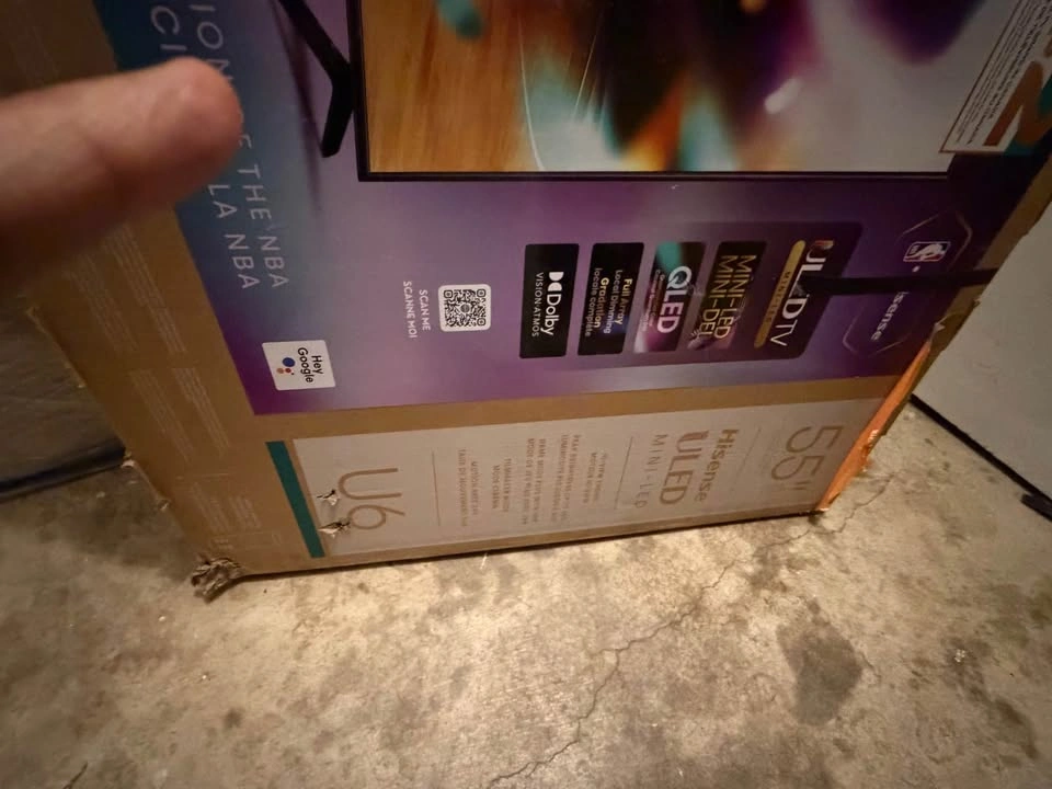 Hisense U6 Series 55” 4K Smart TV (Google TV) – Brand New in Box - photo 2