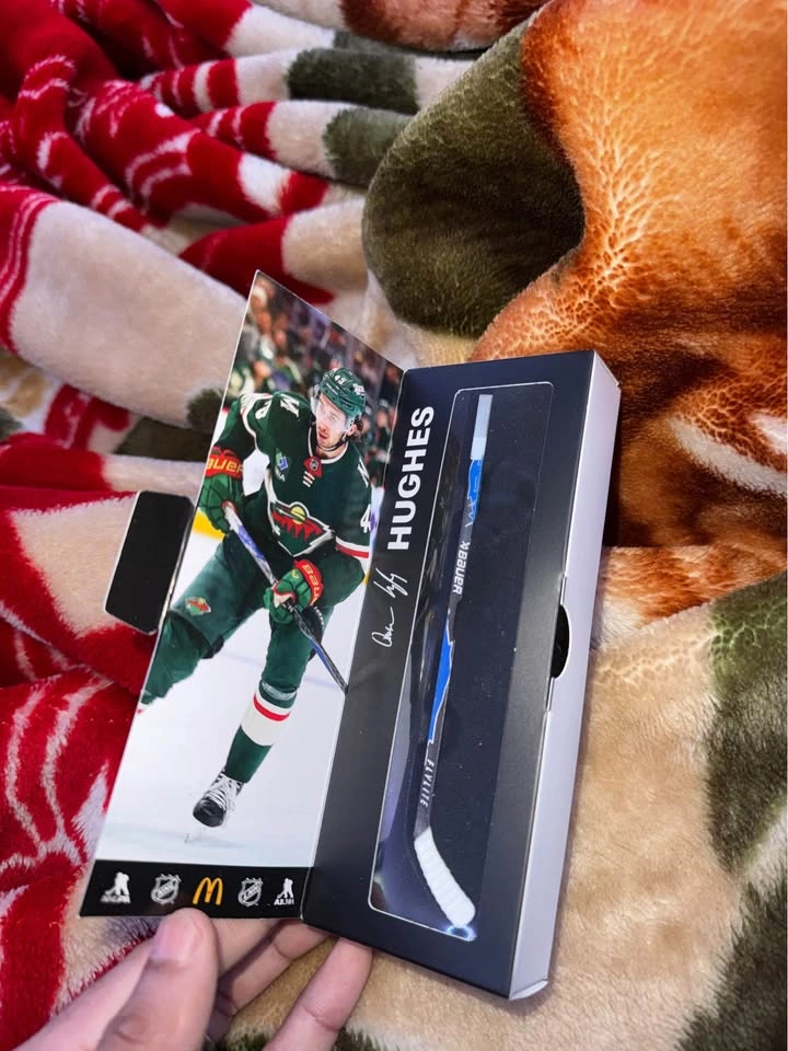 Quinn Hughes Minnesota Wild Mini Hockey Stick – NHL Collectible - photo 2