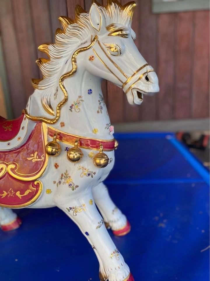 Chinese Cloisonné Horses (Set of 2) - photo 3