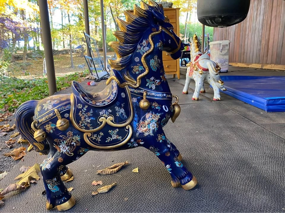 Chinese Cloisonné Horses (Set of 2) - photo 4