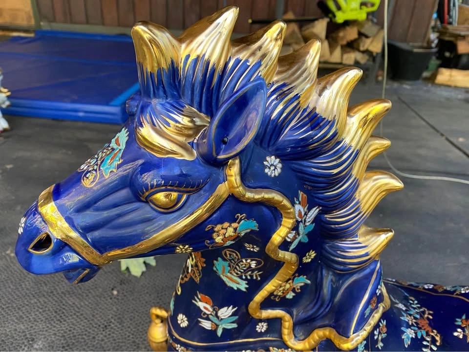 Chinese Cloisonné Horses (Set of 2) - photo 5