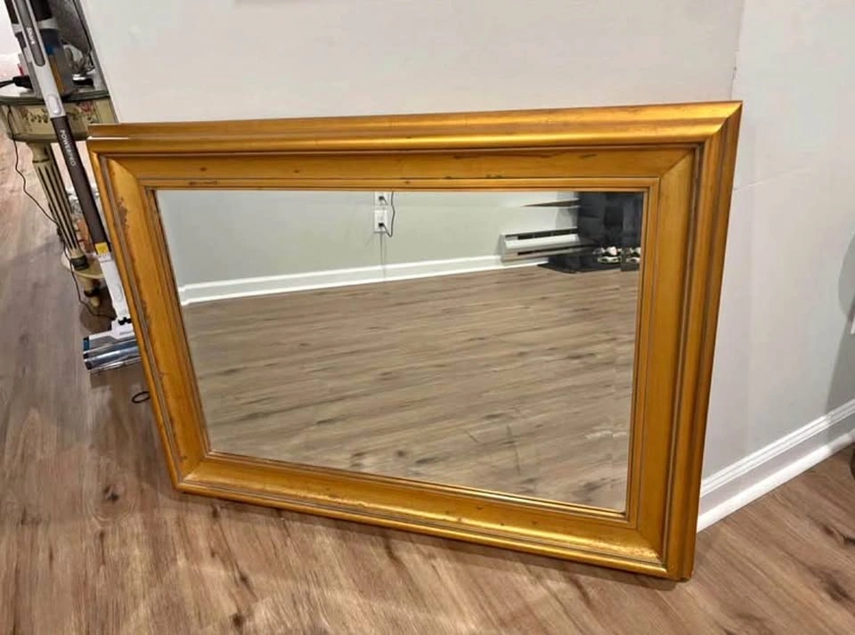 Large Gold Ornate Mirror