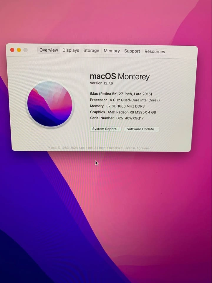 Apple iMac 27” Retina 5K (Late 2015) i7, 32GB RAM - photo 2