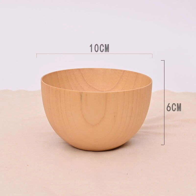 BOWL011 A2498 Natural Wooden Rice Bowl From $6.11/pc - photo 2