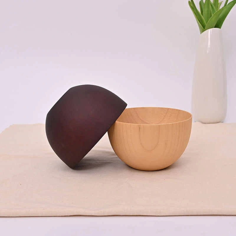 BOWL011 A2498 Natural Wooden Rice Bowl From $6.11/pc - photo 3