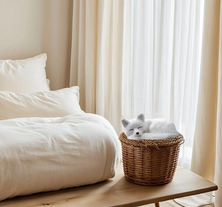 2005 TYP-163 White Fox Plush Toy - Home & Kids $18