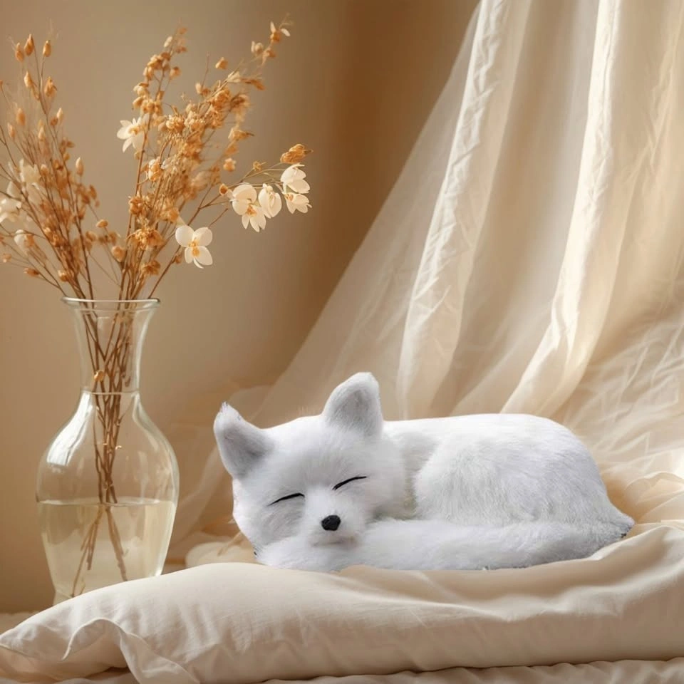 2005 TYP-163 White Fox Plush Toy - Home & Kids $18 - photo 2