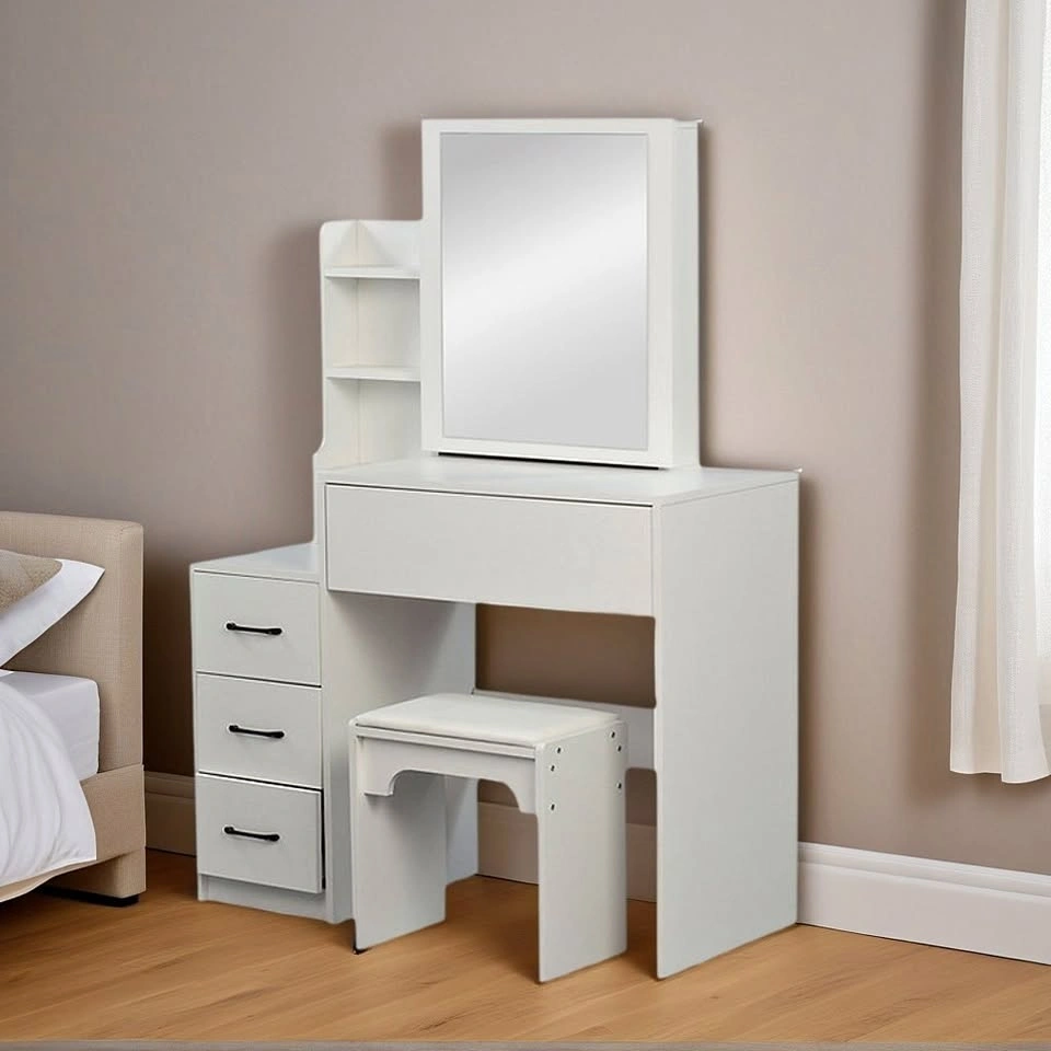Modern Beauty Desk with Mirror - $168