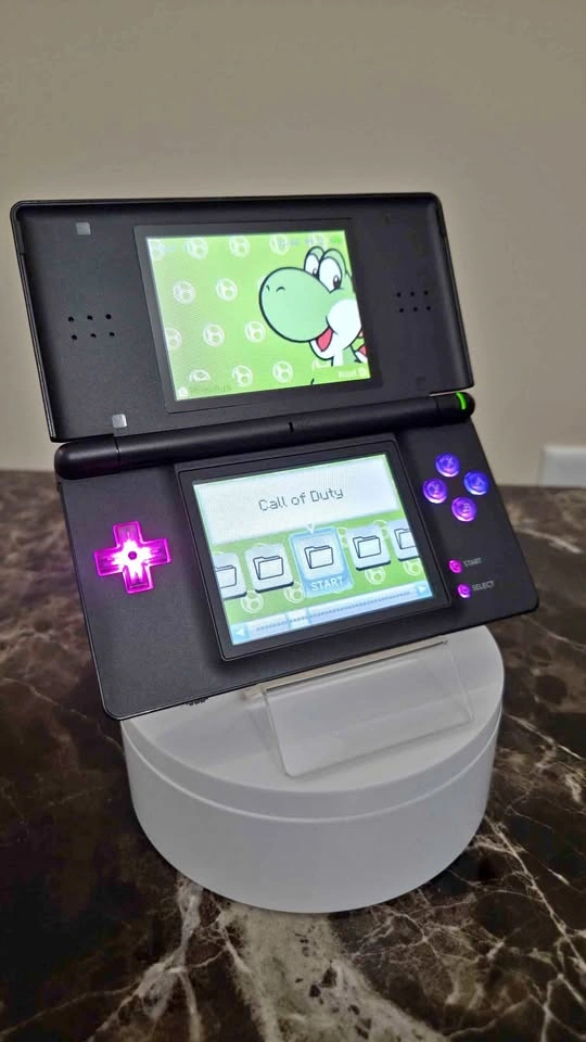 RGB Glow Jailbroken DS Lite 32Gb | +Every Game | Onyx Black