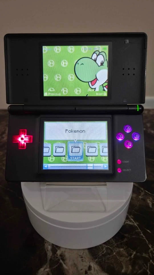 RGB Glow Jailbroken DS Lite 32Gb | +Every Game | Onyx Black - photo 5