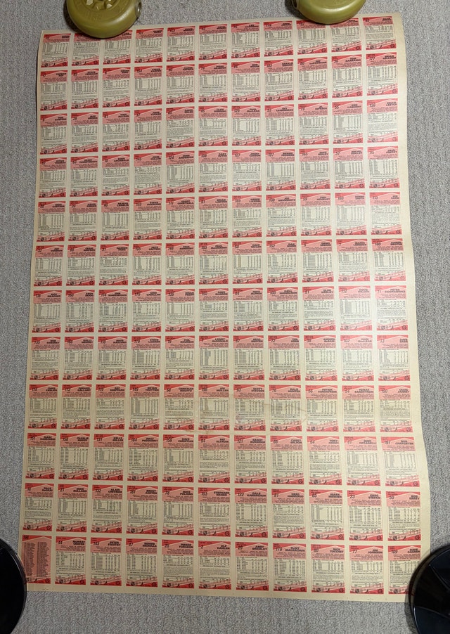 1989-1990 O-Pee-Chee Hockey Uncut Sheets Complete Set - photo 2