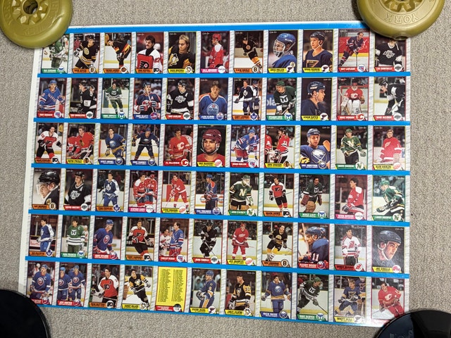 1989-1990 O-Pee-Chee Hockey Uncut Sheets Complete Set - photo 4