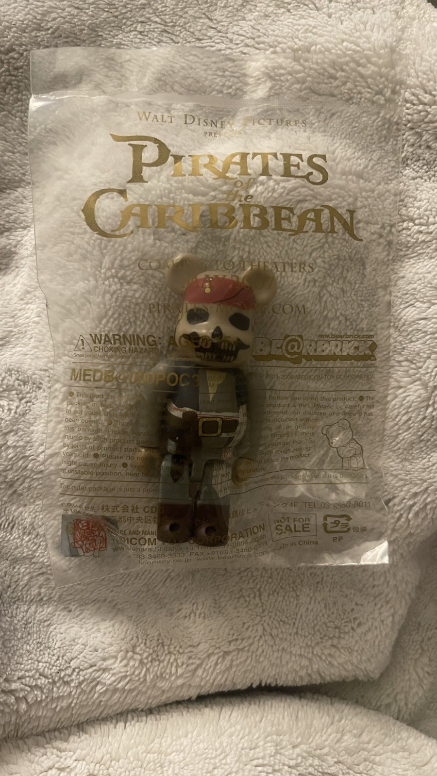 Bearbrick x Pirates Of The Caribbean 100% Jack Sparrow Be@rbrick