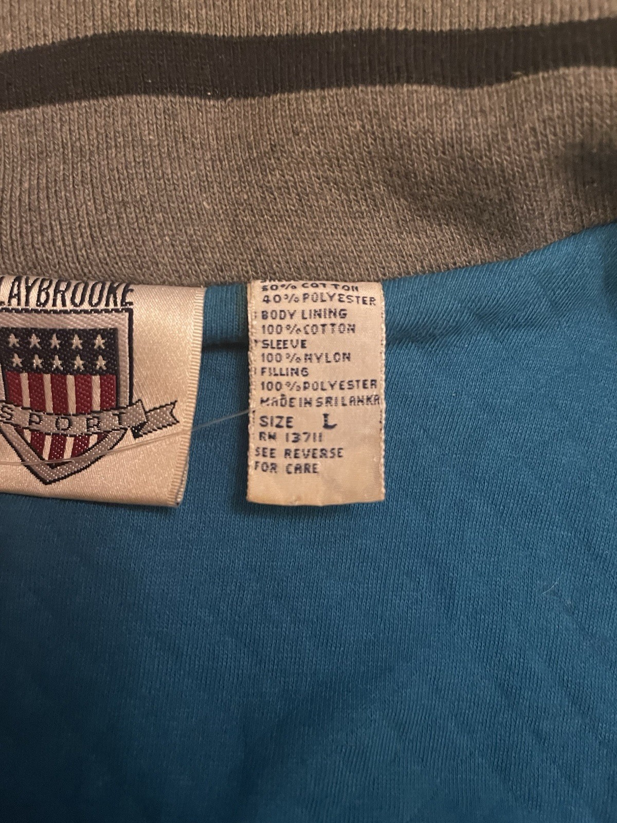 Vintage Men's ClayBrooke Sport Jacket Grey Snap Button Mock Neck - photo 5