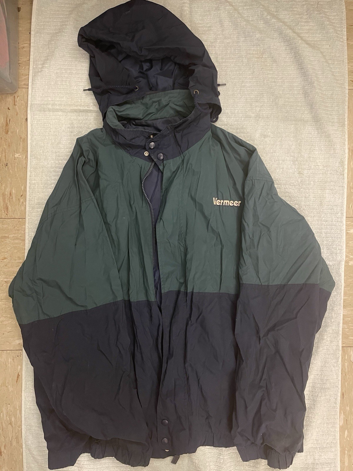 Vintage Gear For Sports Men's Hooded Windbreaker Jacket XXL