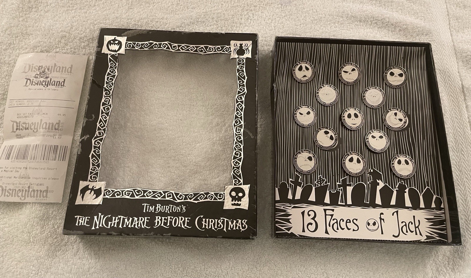 NBC Jack Skellington Pin Box Set of “13 Faces of Jack” Limited E - photo 3