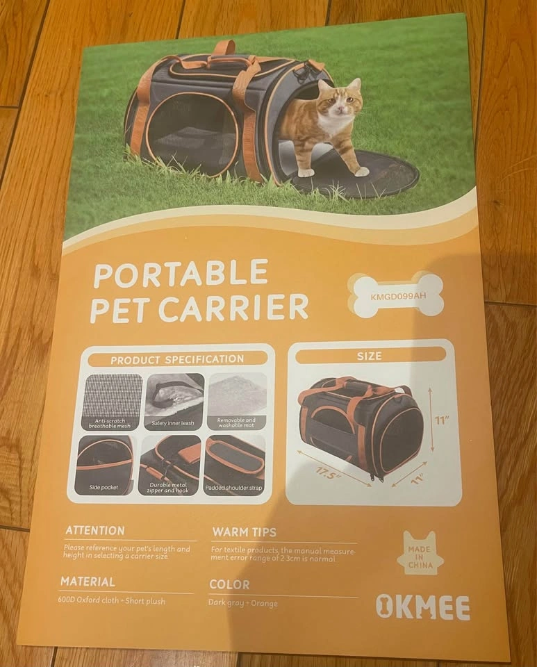 OKMEE Portable Pet Carrier - photo 2