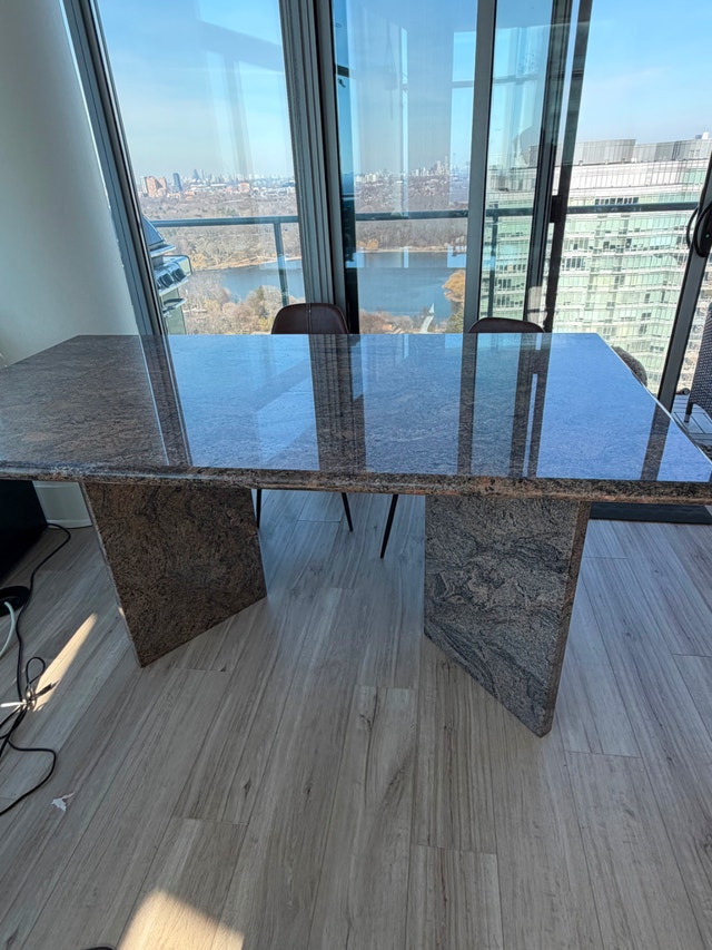 Large Granite Dining Table - photo 2