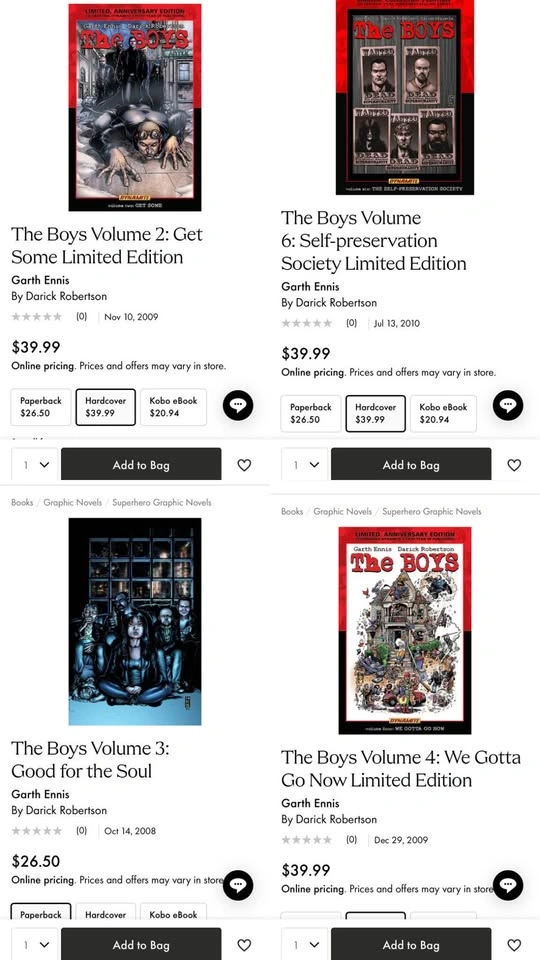 The Boys Comic Books Vol 2,3,4 & 6 - photo 4