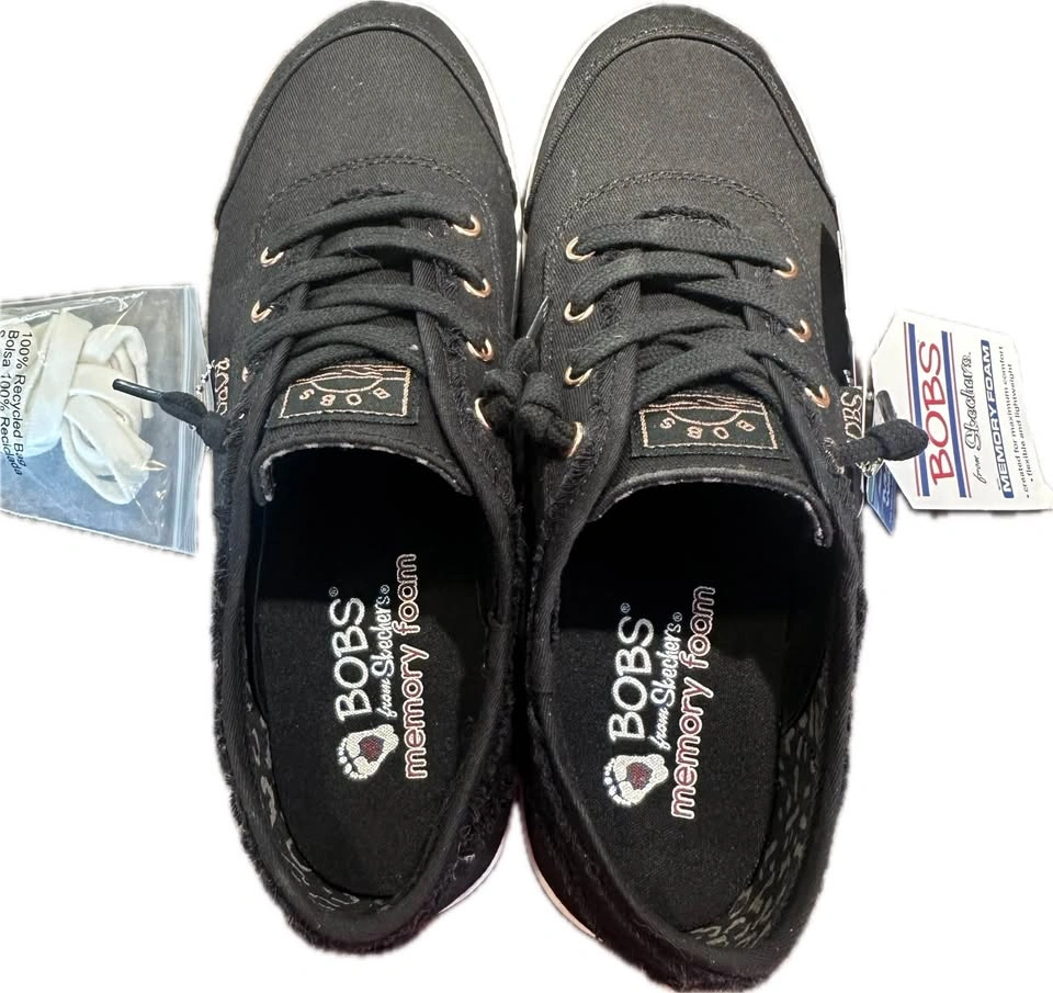 Skechers Women's BOBS B Cute Sneakers Black Size 7 - photo 4