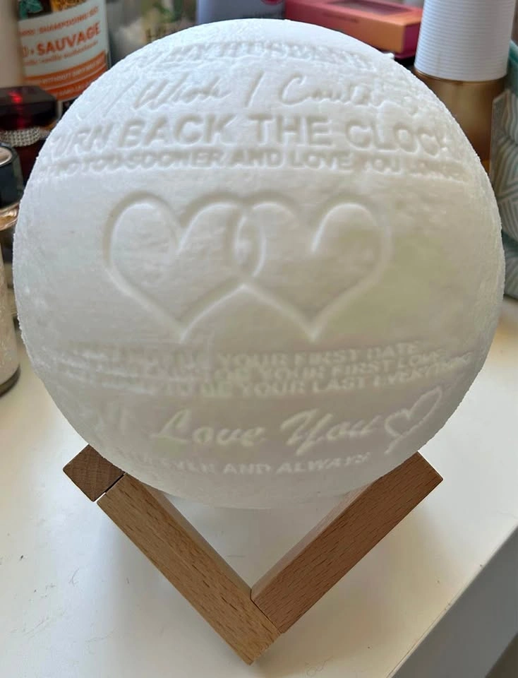 Customized LED Moon for Husband