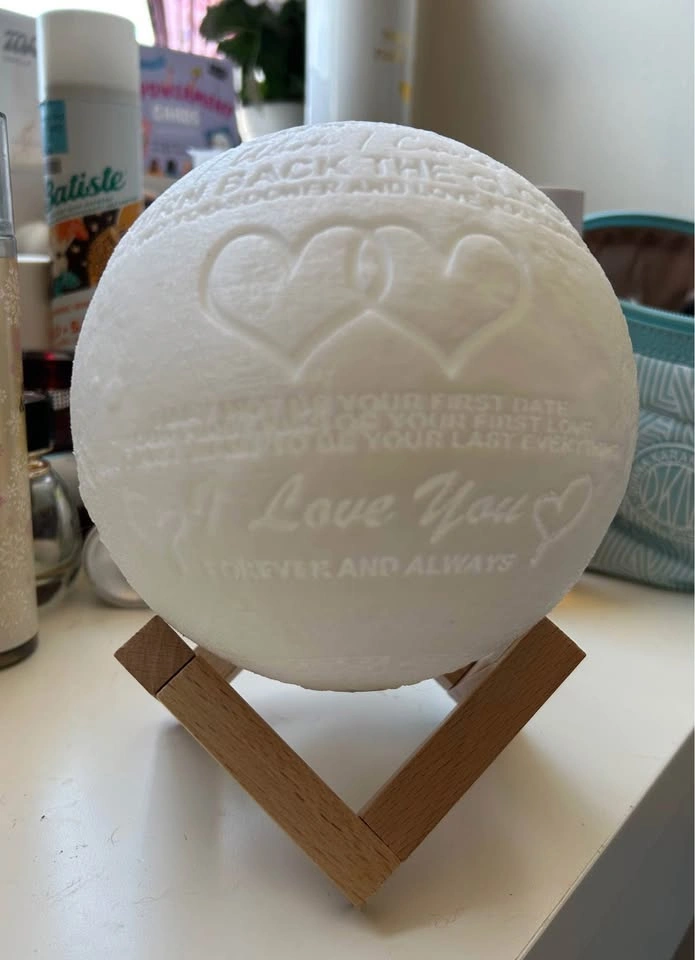 Customized LED Moon for Husband - photo 2