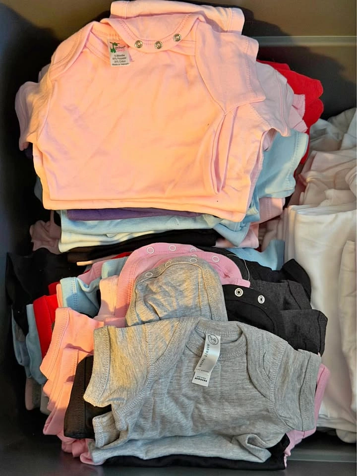 Large Lot of T-shirts, Tank Tops & Onesies for Newborns & Infant