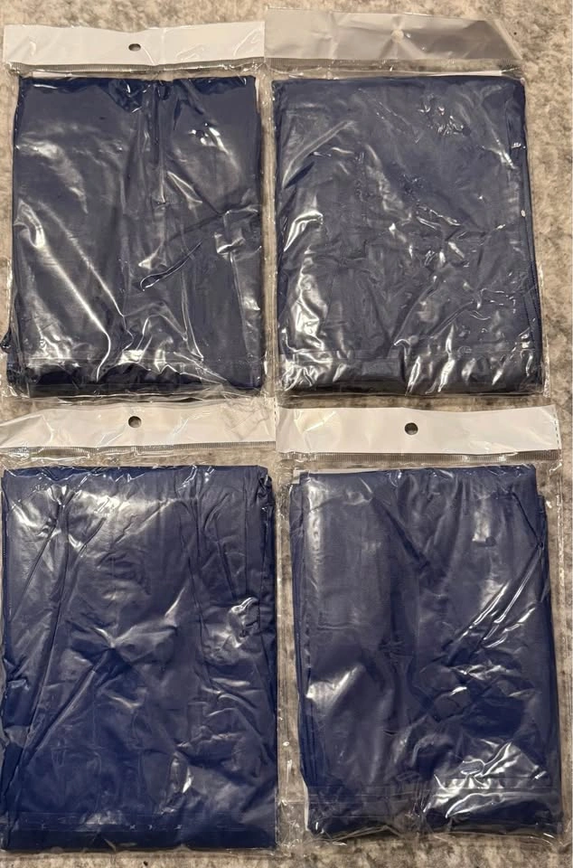 4 Adult Blue Large Ponchos - photo 3