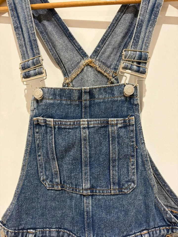Bluenotes Distressed Denim Overalls - photo 4