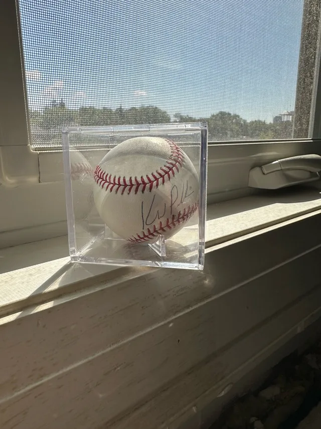 Kevin Pillar signed baseball thumbnail