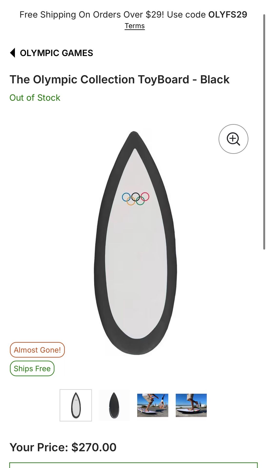 The Olympic Collection ToyBoard - Black