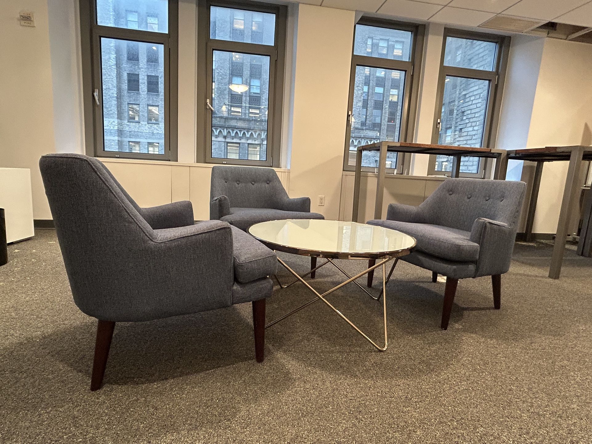 Round Coffee Table Set with 3 Chairs - photo 5