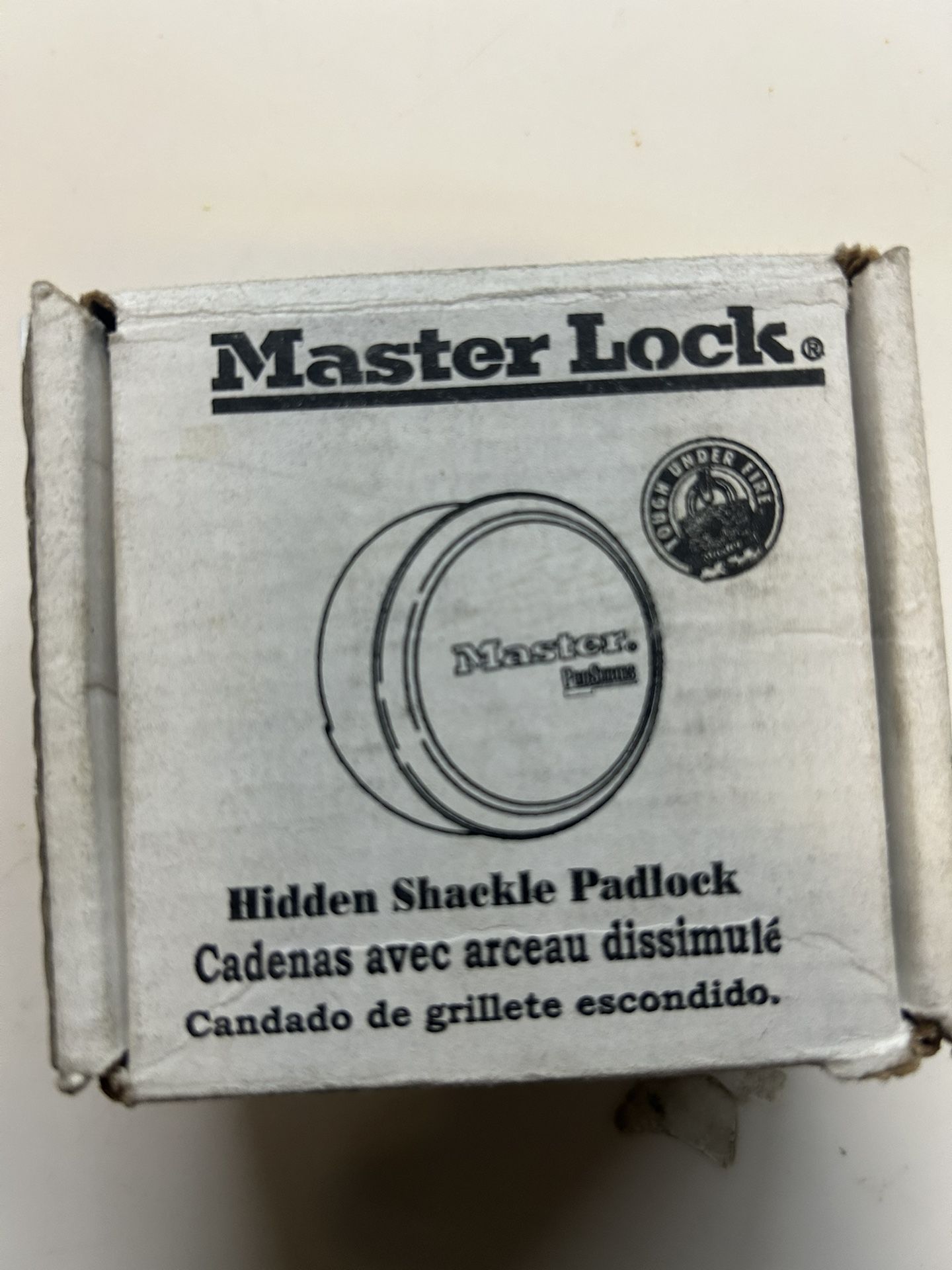 New Master Lock Hidden Shackle Padlock