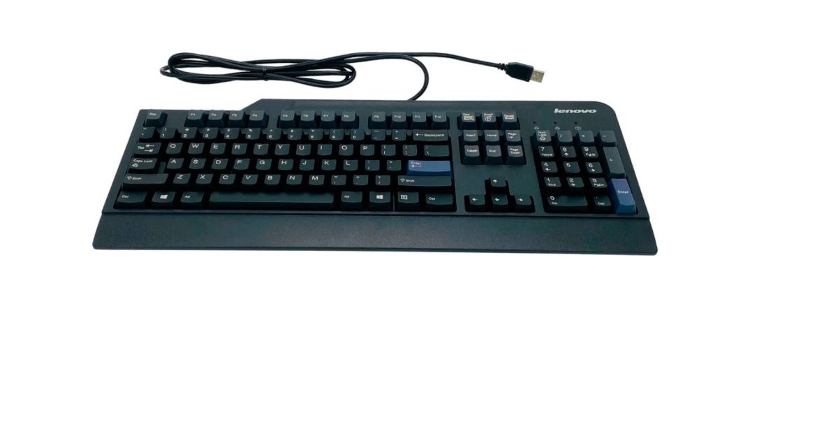 Lenovo SK-8825 USB Full Size Standard Keyboard, Black - photo 2