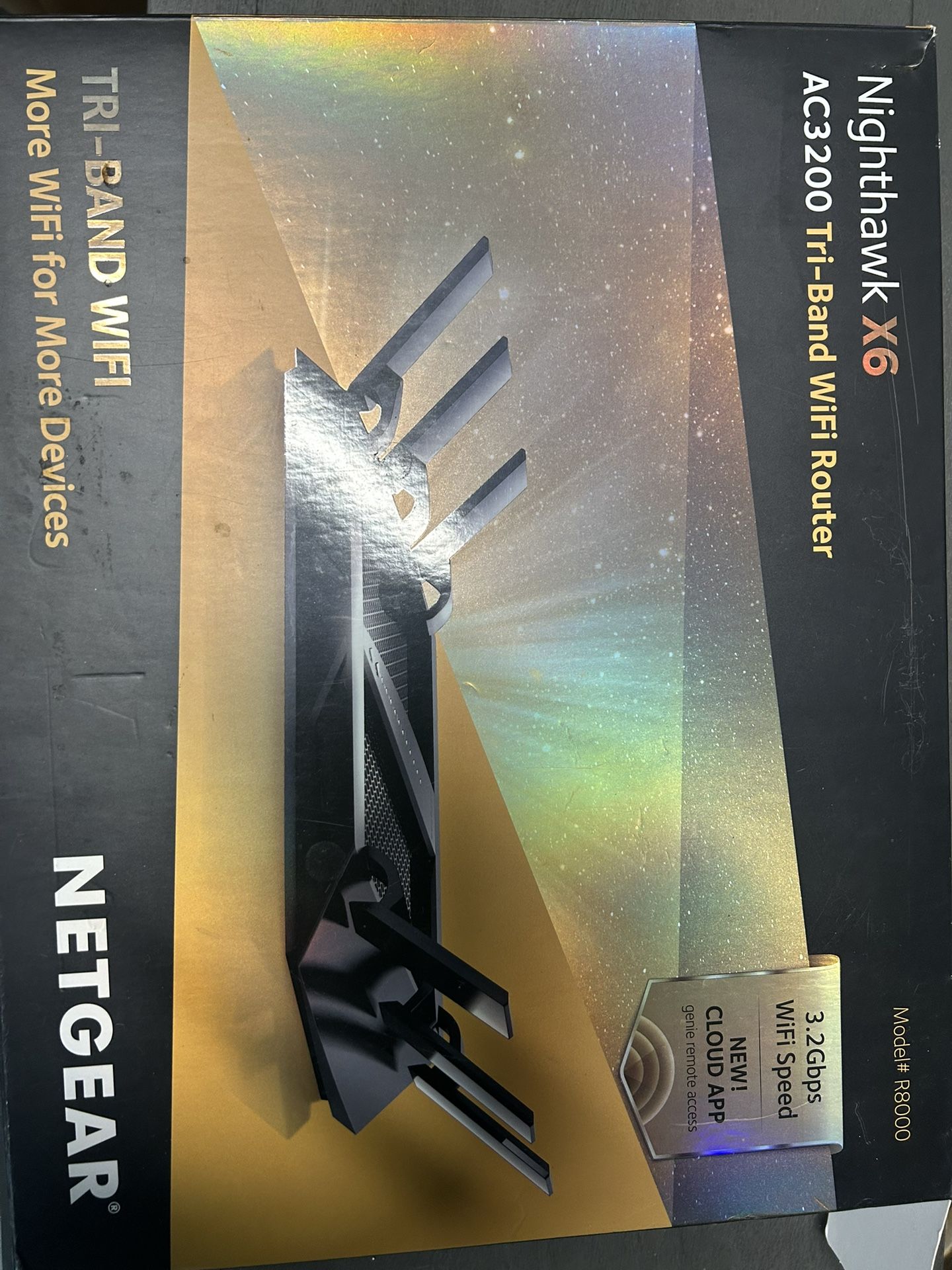 NETGEAR Nighthawk X6 AC3200 Tri-Band WiFi Router R8000