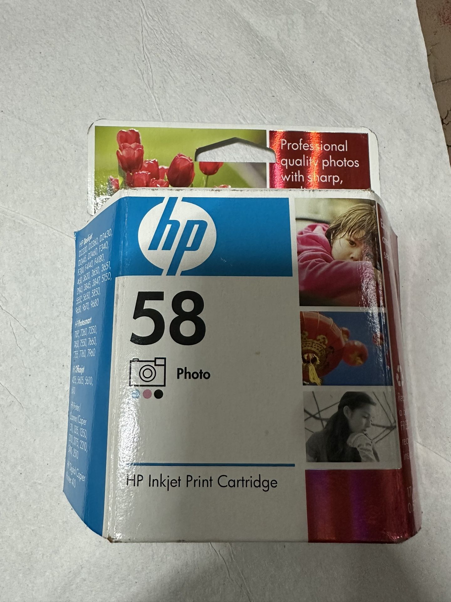 HP 58 Photo Inkjet Print Cartridge Original Official Genuine