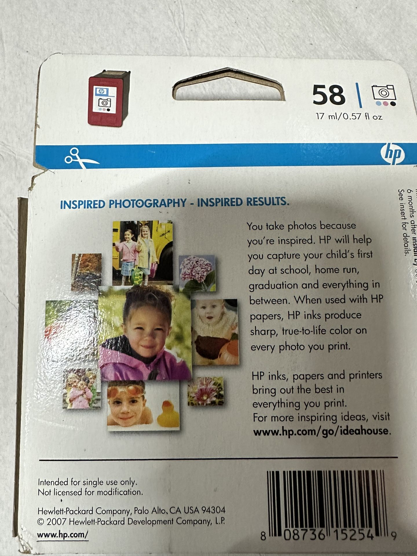 HP 58 Photo Inkjet Print Cartridge Original Official Genuine - photo 2