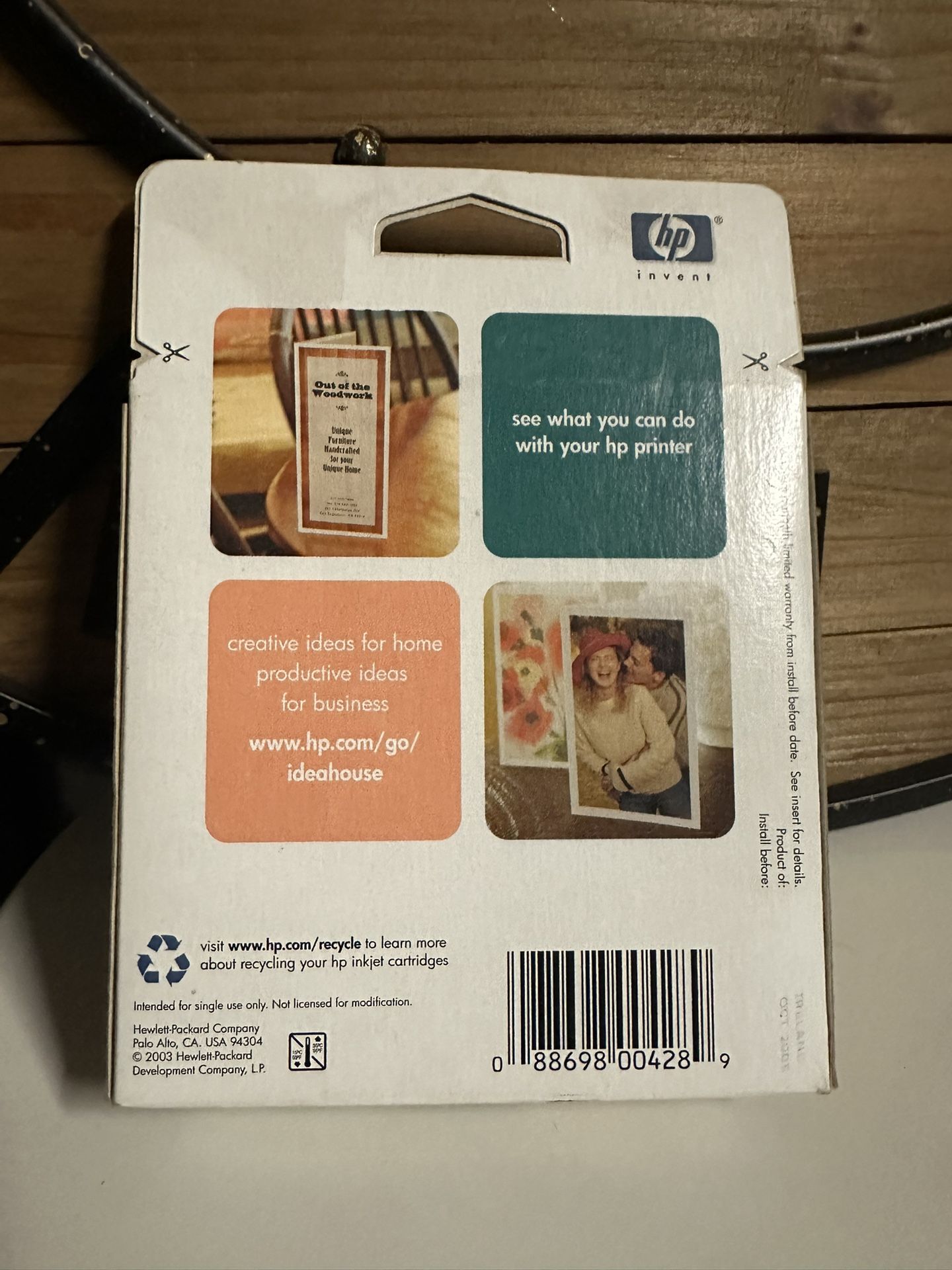 Genuine HP Ink Cartridge 45 Black Factory Sealed New - photo 2