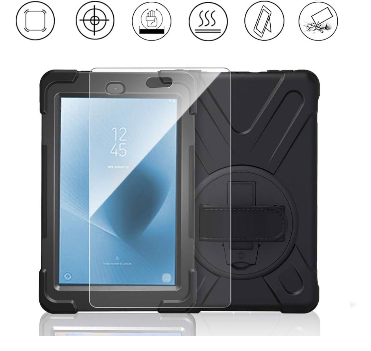 Fire HD 8 Tablet Case with Screen Protector (2017-2018)