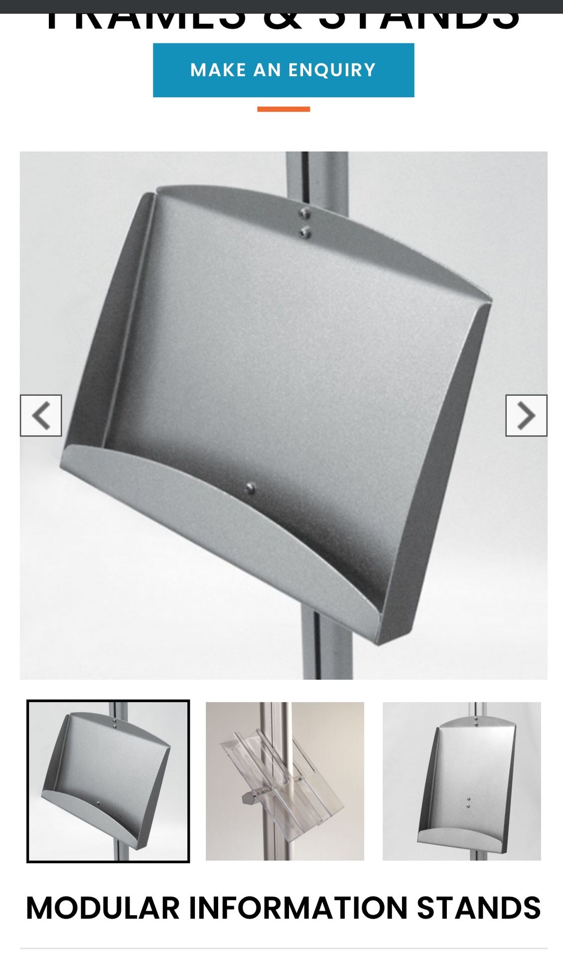 MODULAR INFORMATION STANDS