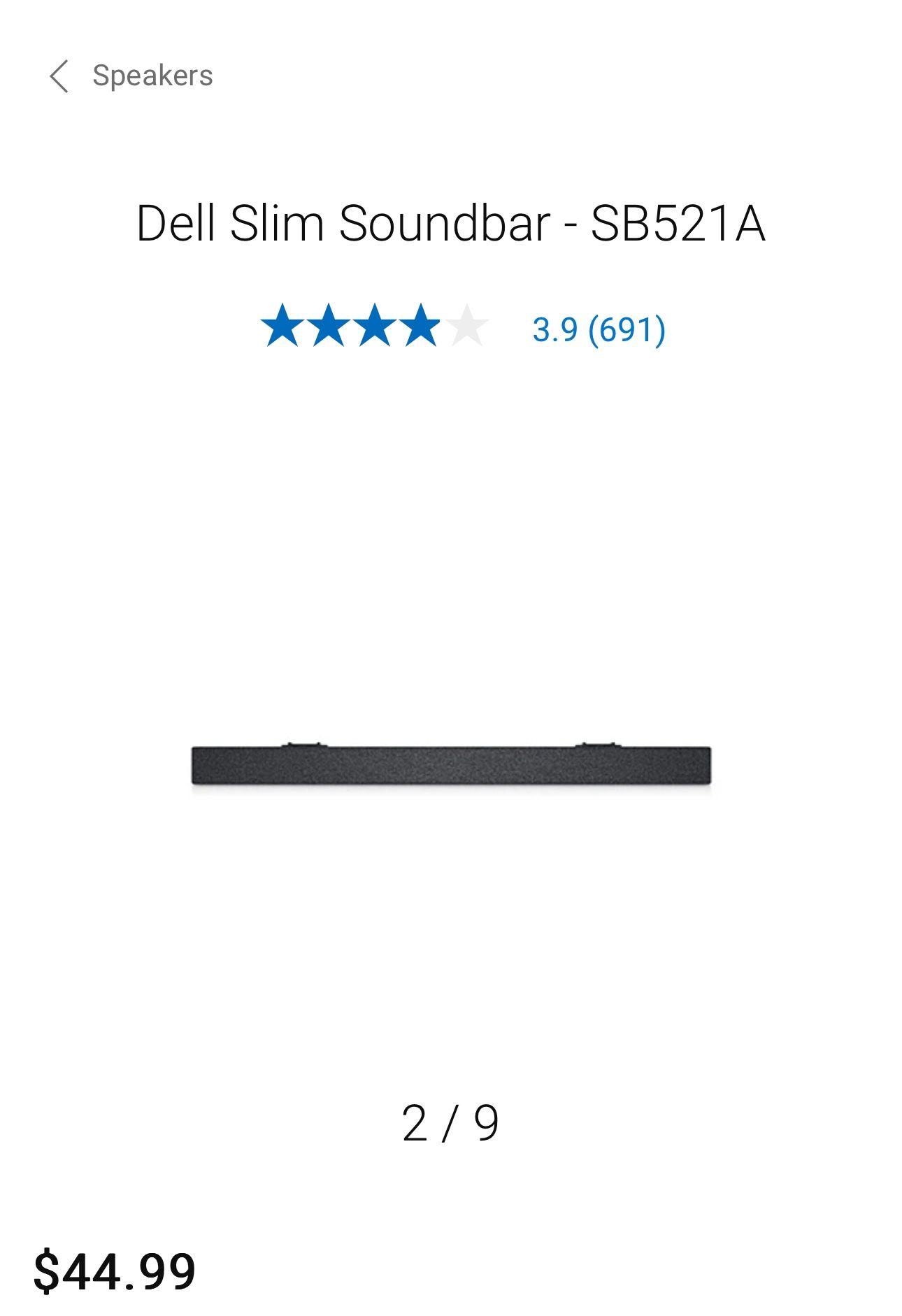 Dell Slim Soundbar - SB521A - photo 2