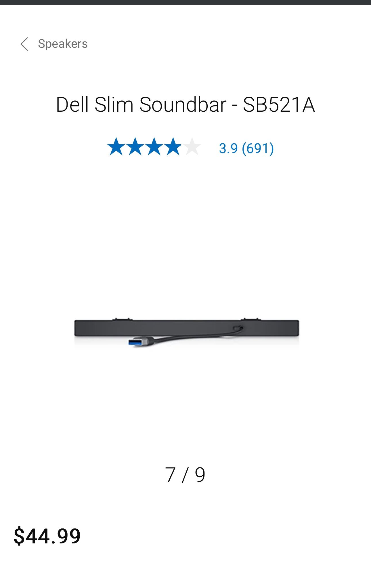 Dell Slim Soundbar - SB521A - photo 3