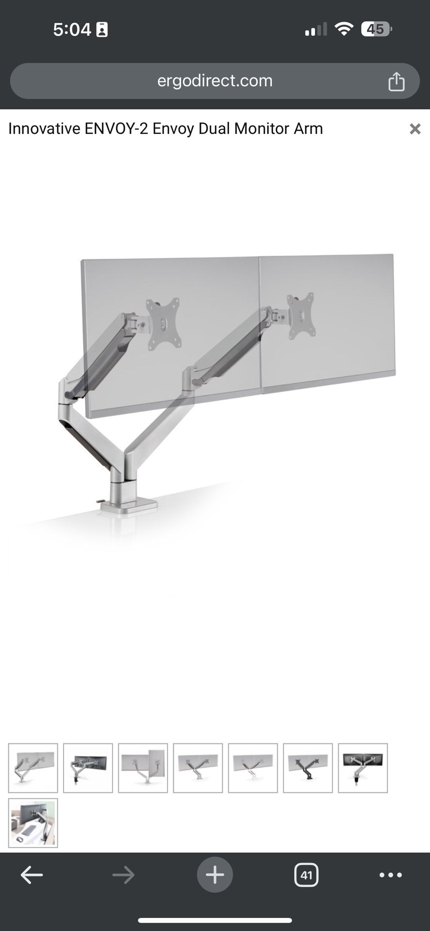ENVOY-2 Dual Monitor Articulating Arm (2 Available)