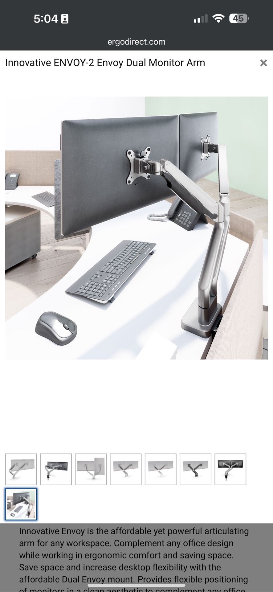ENVOY-2 Dual Monitor Articulating Arm (2 Available) - photo 3