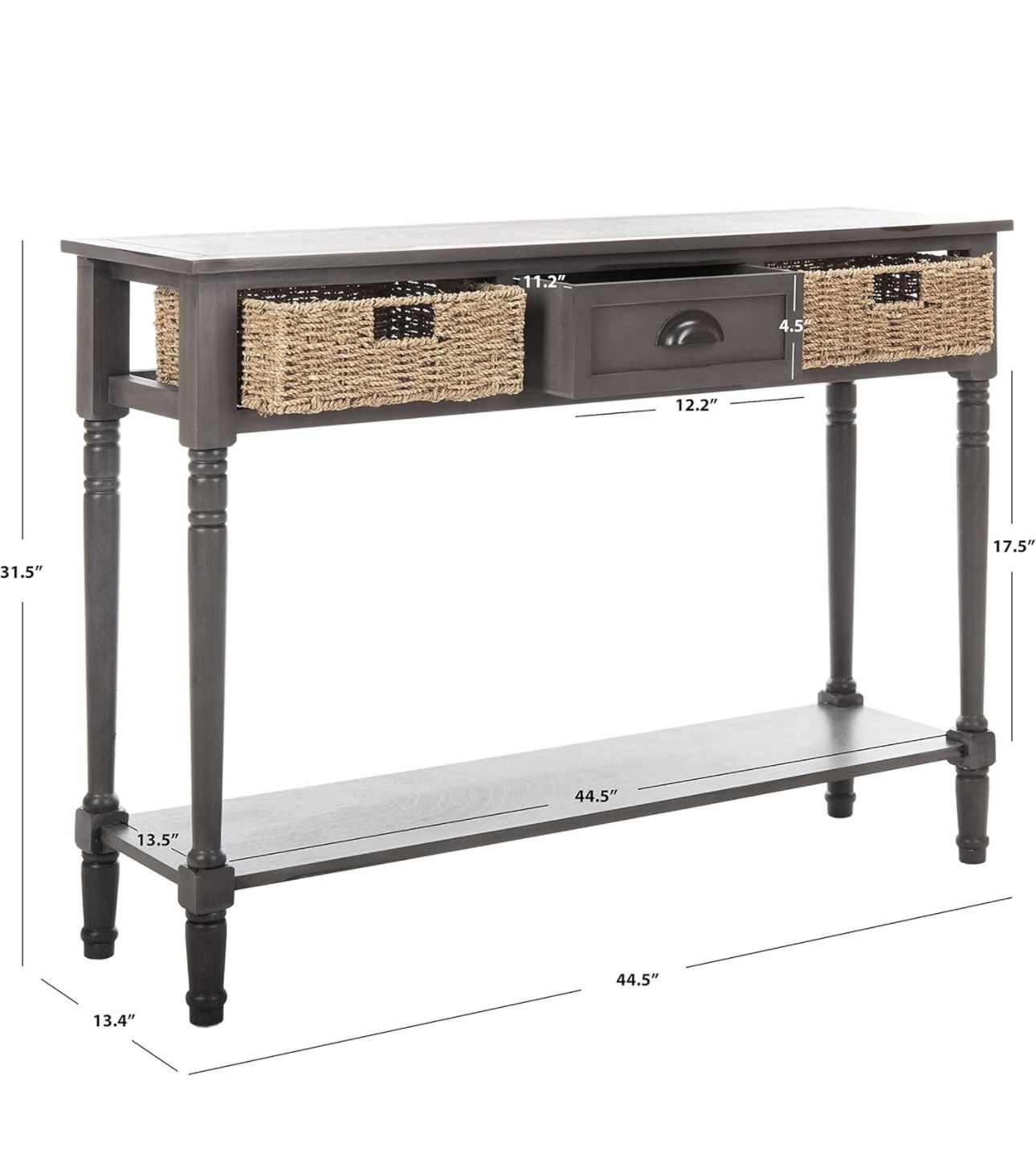 Safavieh American Homes Collection Winifred Grey Wicker Console - photo 3