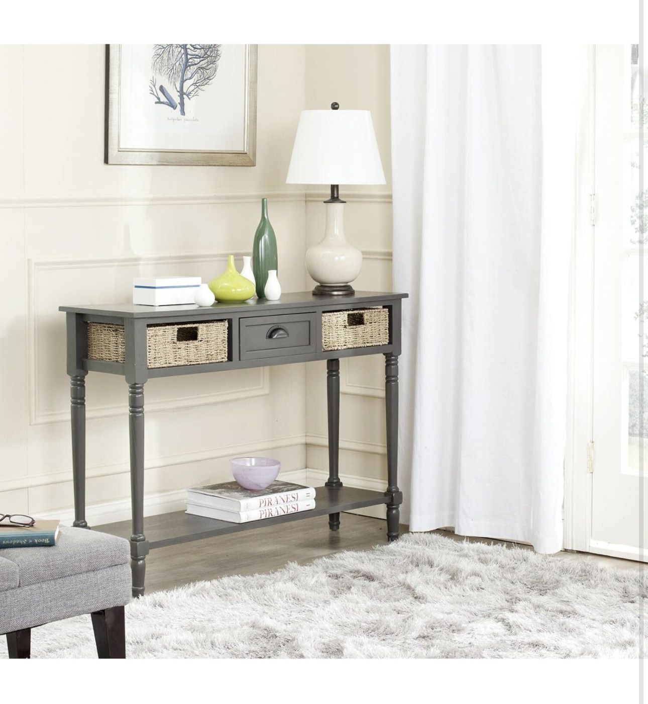 Safavieh American Homes Collection Winifred Grey Wicker Console - photo 4
