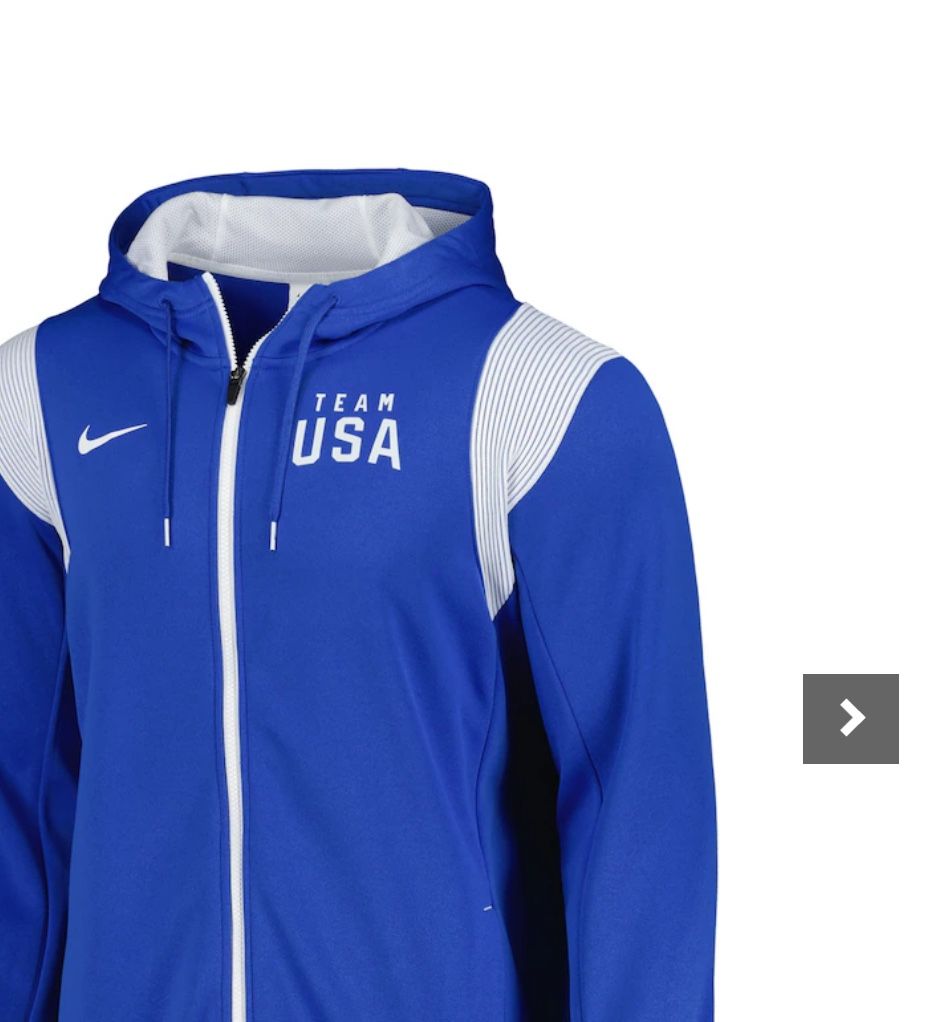 Men's Nike Royal Team USA Logo Performance Full-Zip Hoodie - photo 4